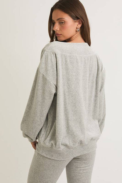 Velour Lounge Top