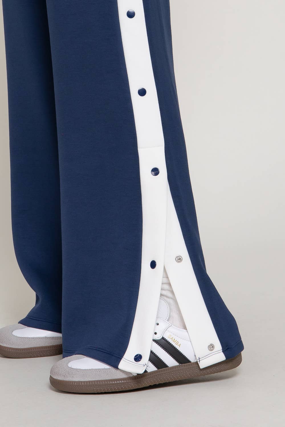 Soft Modal Scuba Side Panels Pants - (Navy or Red)