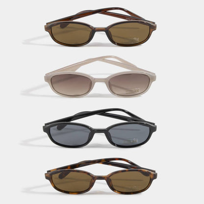 Slim Oval Frame Retro Sunglasses (4 colors)