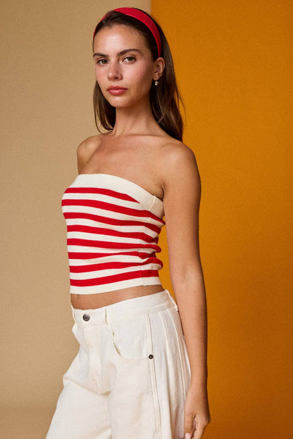 Striped Tube Top