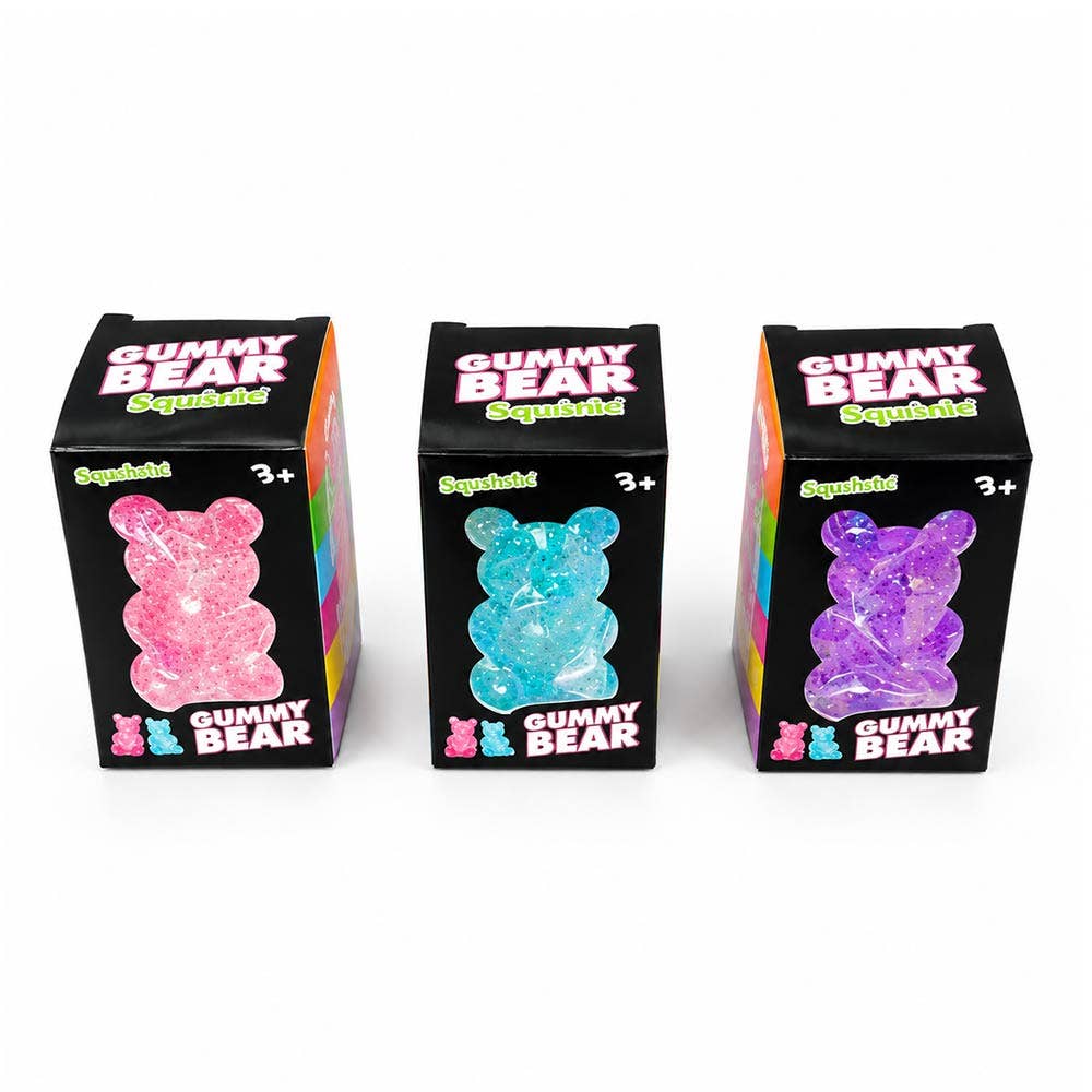 Glittered Gummy Bear Squeeze Stress Relief Toy