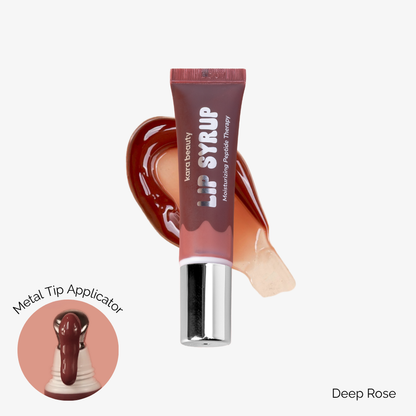 Lip Syrup Peptide Lip Gloss - Deep Rose