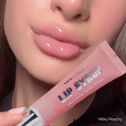 Lip Syrup Peptide Lip Gloss - Milky Peach