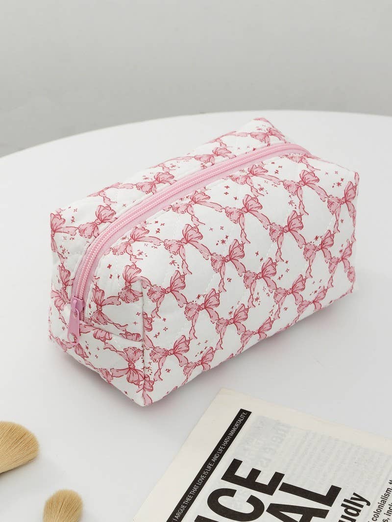 FLORAL TOILE PATTERN MAKEUP COSMETIC POUCH BAG | 40P562