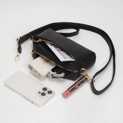 Boxy Zippered Crossbody Bag (4 Colors)