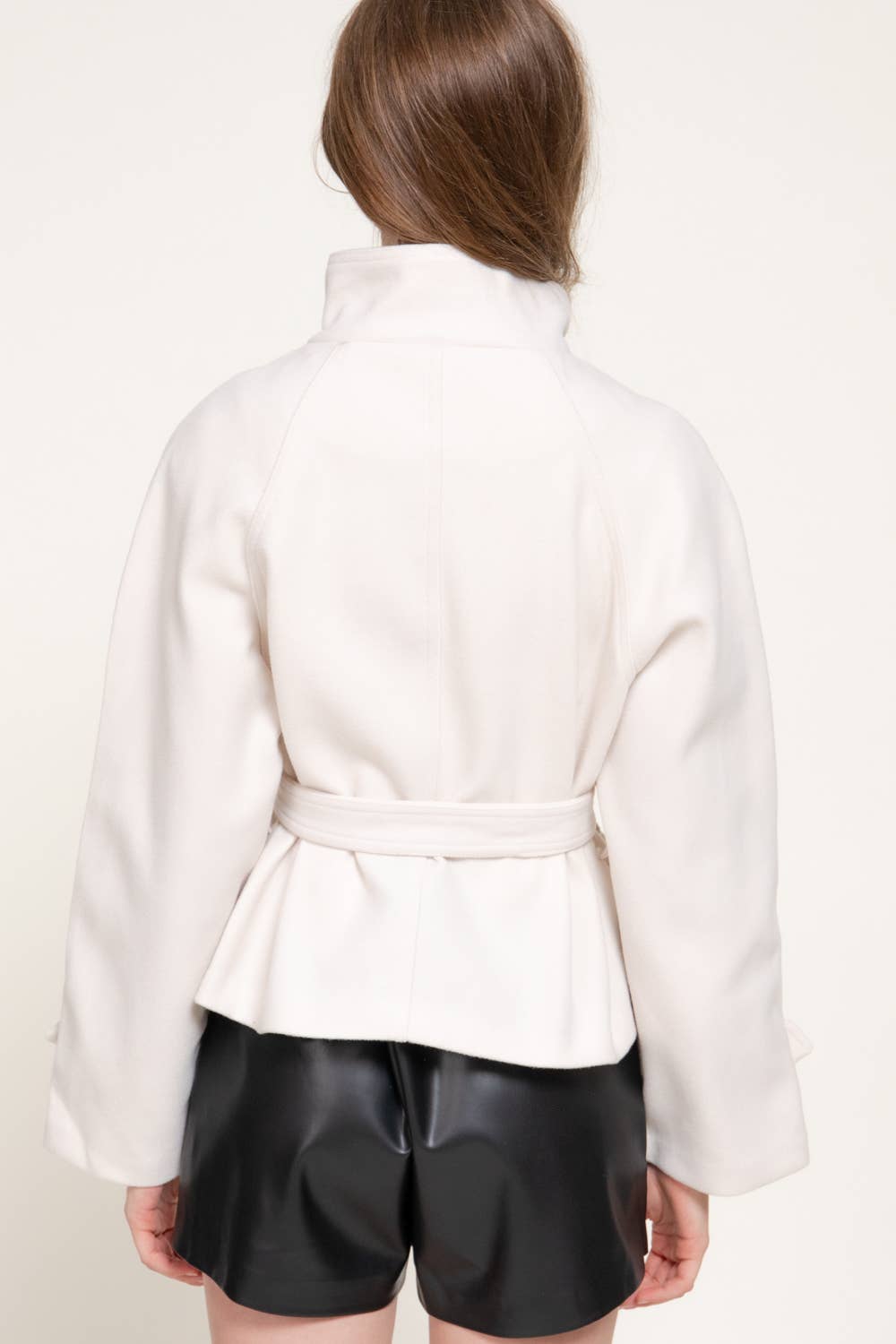 High Neck Double Breasted Jacket