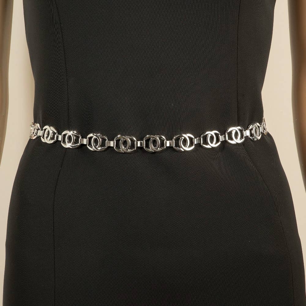 Double C Chain Link Belt | Gold or Silver