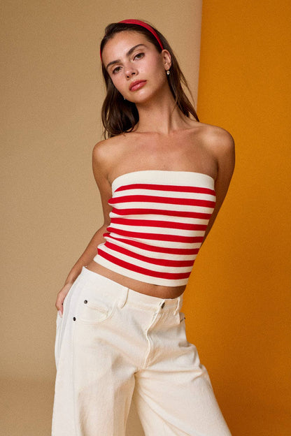 Striped Tube Top