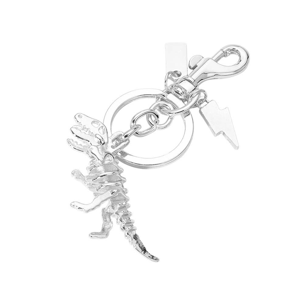 Metal T-Rex Dinosaur Keychain / Bag Charm