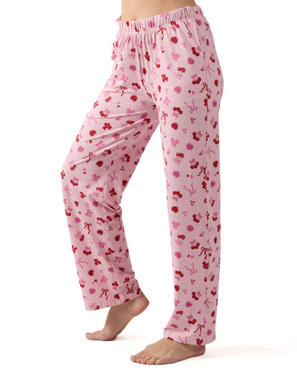 Cherry & Bows PJ Pants In Gift Bag