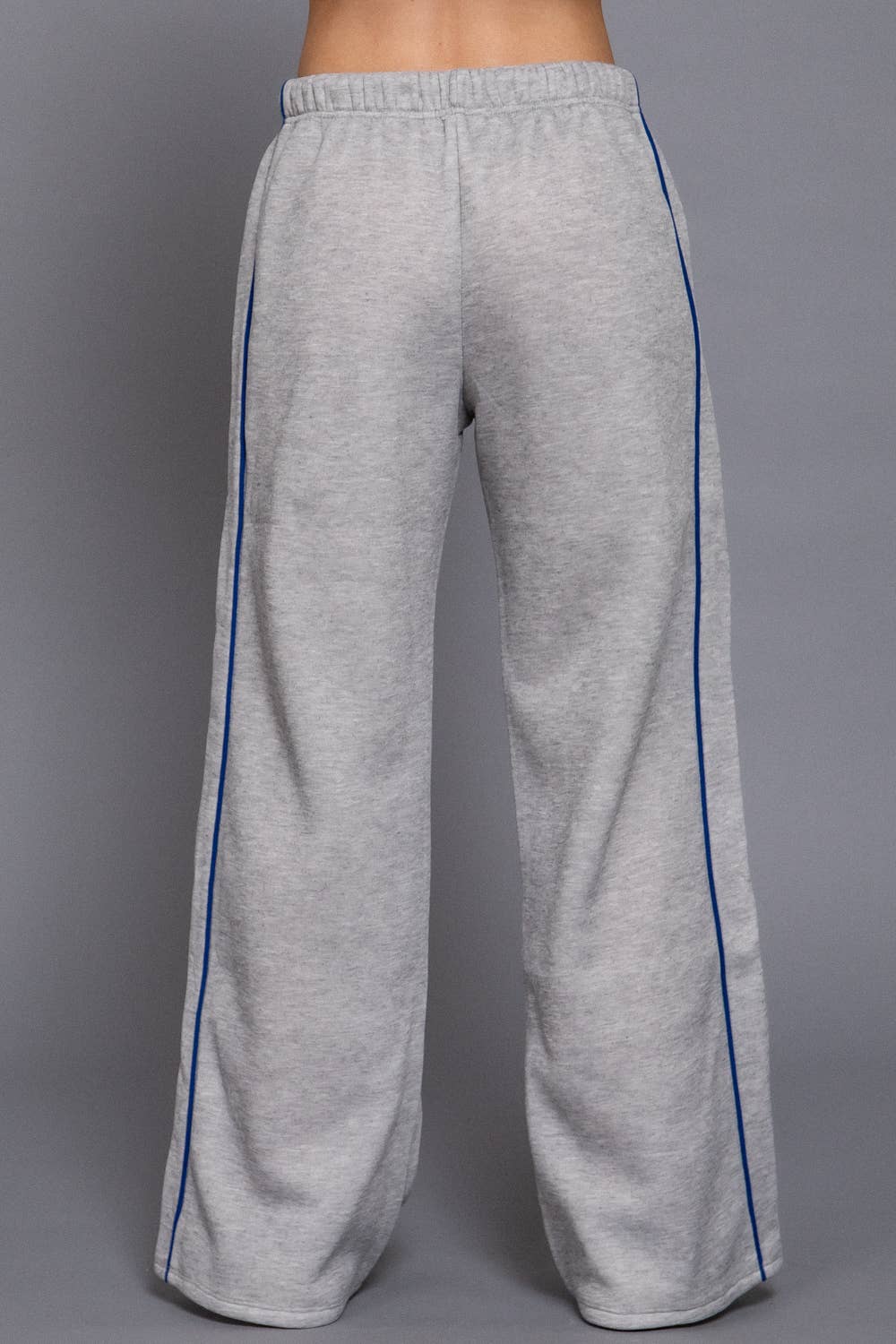 Contrast Stripe Grey Sweatpants