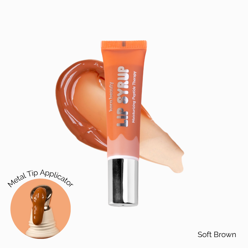Lip Syrup Peptide Lip Gloss - Soft Brown