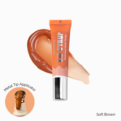 Lip Syrup Peptide Lip Gloss - Soft Brown