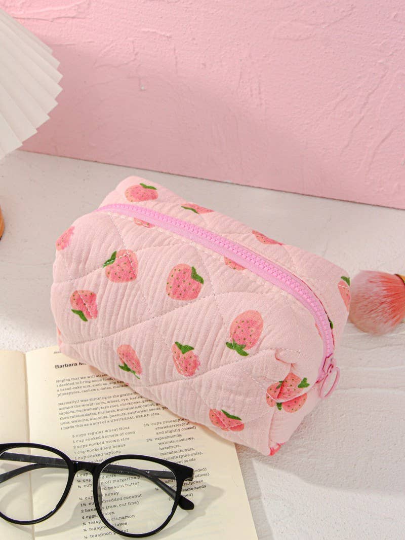 FLORAL TOILE PATTERN MAKEUP COSMETIC POUCH BAG | 40P562