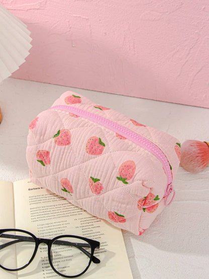 FLORAL TOILE PATTERN MAKEUP COSMETIC POUCH BAG | 40P562