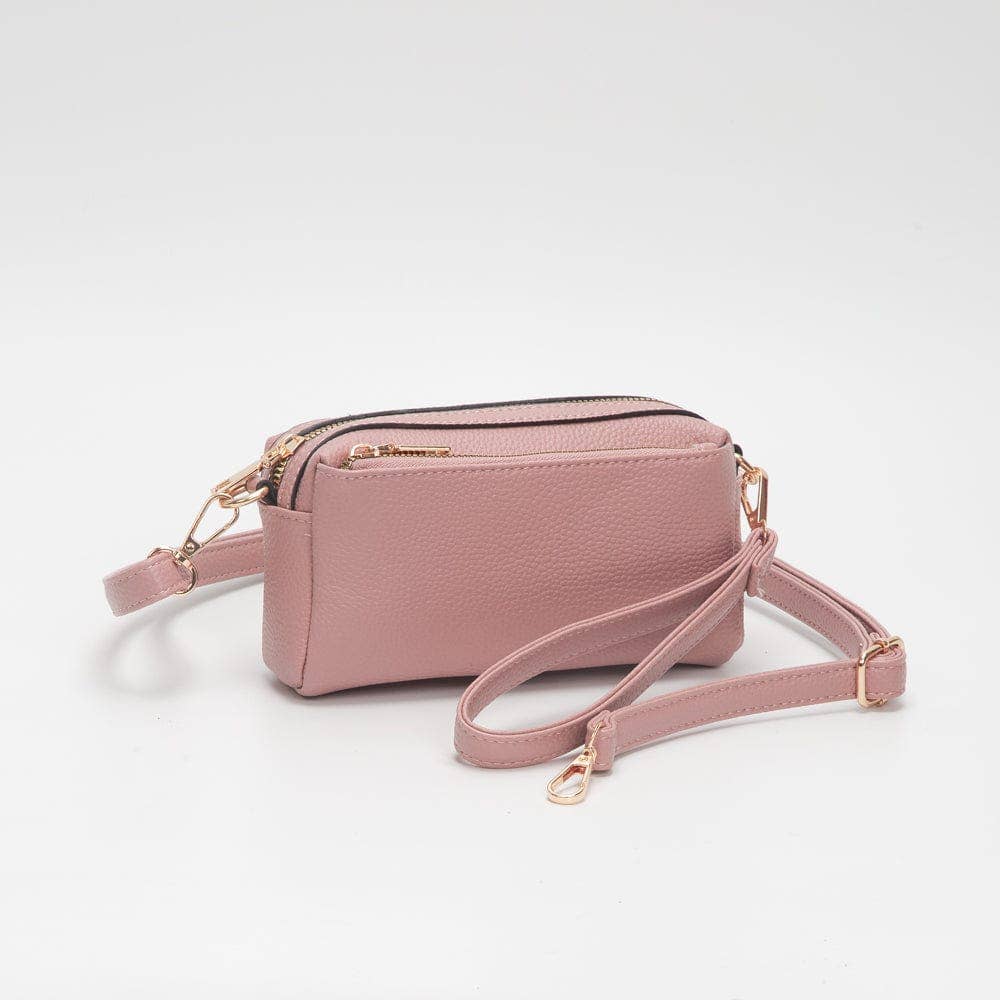 Boxy Zippered Crossbody Bag (4 Colors)