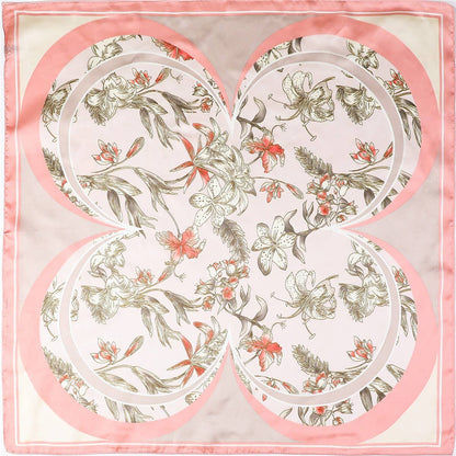 Lilies & Wildflowers Silk-Feel Scarf